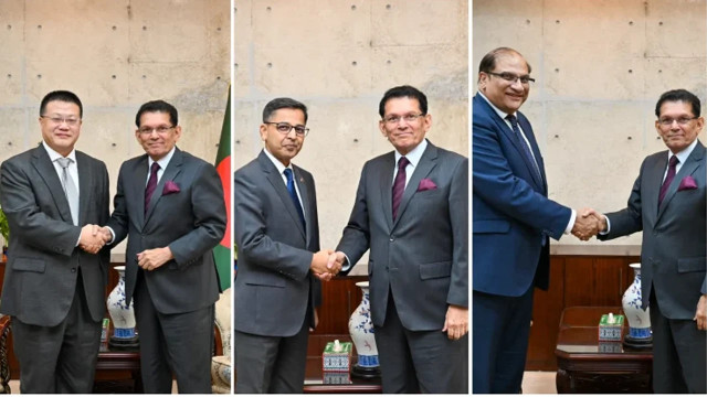 পররাষ্ট্রমন্ত্রীর সঙ্গে চীন, ভারত ও পাকিস্তানের দূতদের সাক্ষাৎ