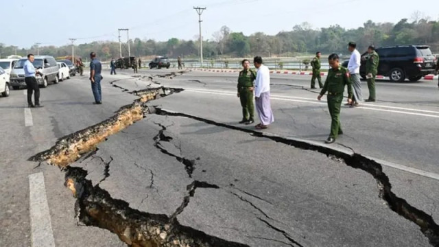 মিয়ানমারে শক্তিশালী ভূমিকম্প, ছবি: সংগৃহীত