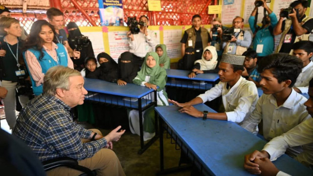 ড. মুহাম্মদ ইউনূস ও জাতিসংঘের মহাসচিব অ্যান্তোনিও গুতেরেস