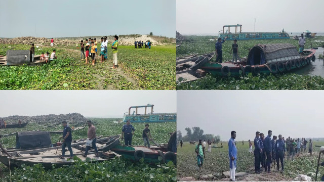 অবৈধ বালু উত্তোলনে বাঁধা দেওয়ায় এলাকাবাসীকে উদ্দেশ্য করে অর্ধশত রাউন্ড গুলিবর্ষণ