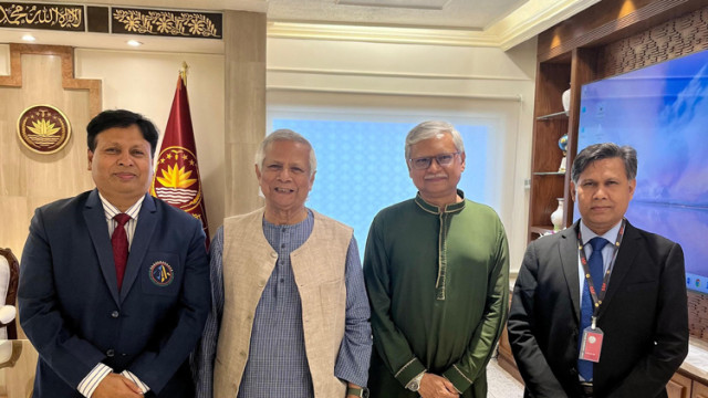 প্রধান উপদেষ্টার সাথে রাবি ভিসির সাক্ষাত ও মতবিনিময়