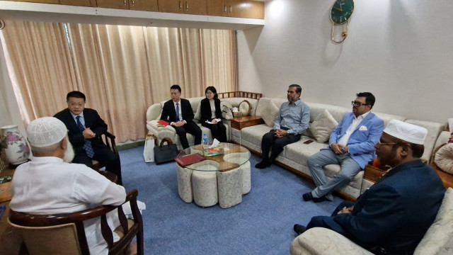 জামায়াতের আমিরের সঙ্গে চীনা রাষ্ট্রদূতের সৌজন্য সাক্ষাৎ