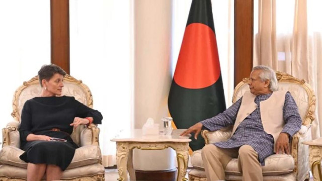 জাতিসংঘের আবাসিক সমন্বয়কারী লুইস ও প্রধান উপদেষ্টা অধ্যাপক ড. মুহাম্মদ ইউনূস